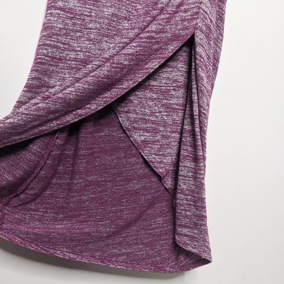 ARITZIA WILFRED FREE • Purple Marled Izidora Faux Wrap Dress Sz Small - Picture 5 of 8